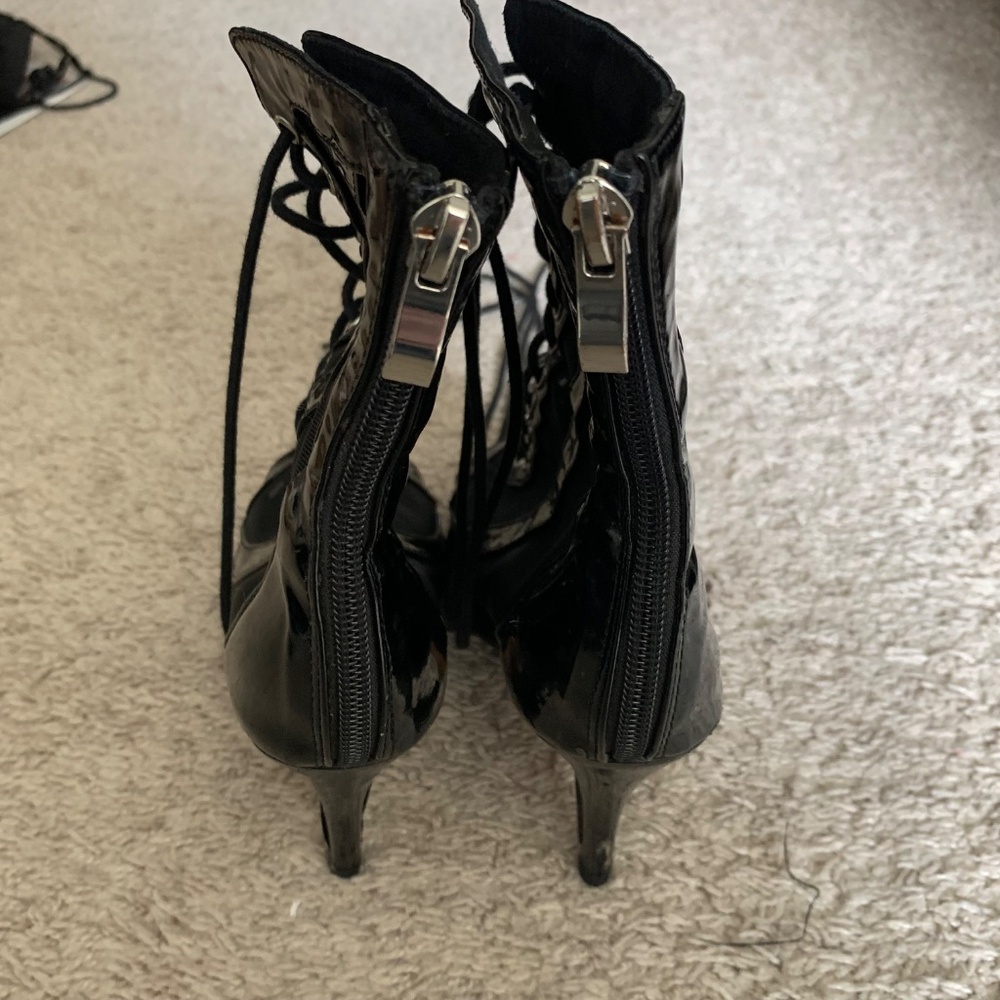 Burju dance heel booties black 6.5 - Picture 4 of 5